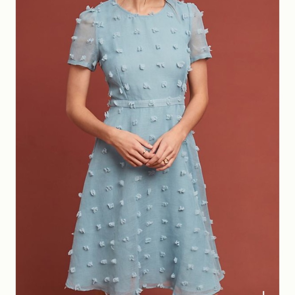 Anthropologie Glenda Textured Dress